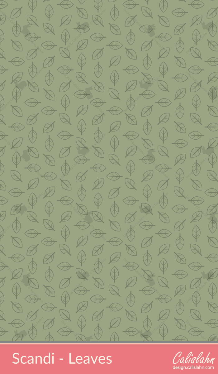 Scandi Collection - Leaves Seamless Pattern by Calislahn