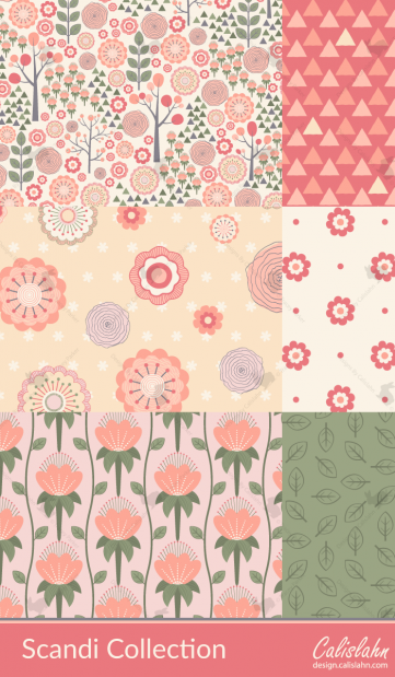Scandi Collection – Scandinavian inspired vector patterns | Designs by ...
