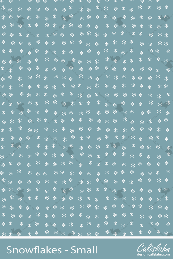 Small Snowflakes Seamless Pattern by Calislahn
