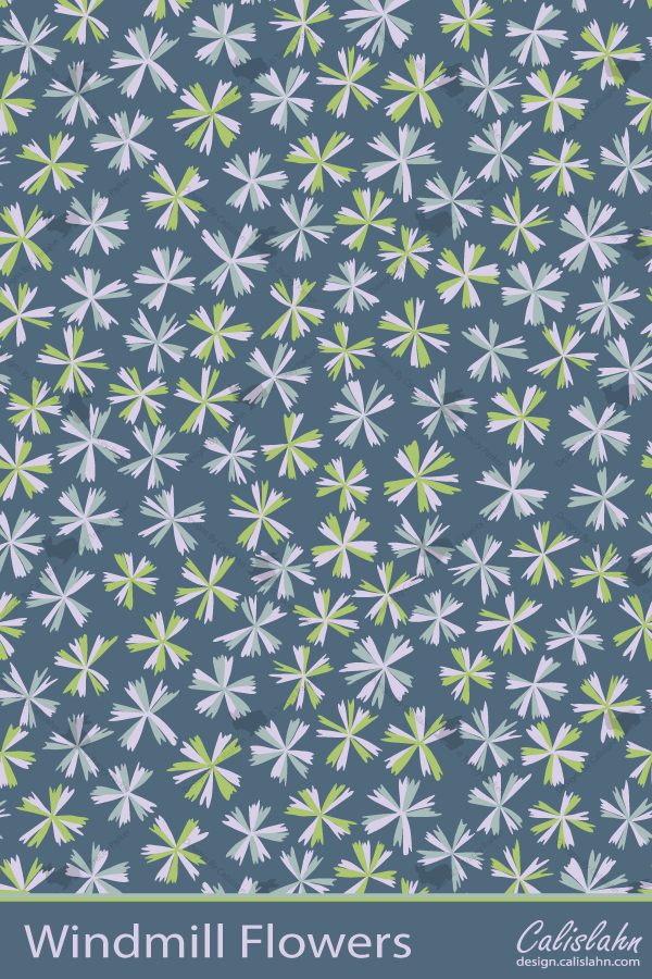 Windmill Flowers Pattern by Calislahn