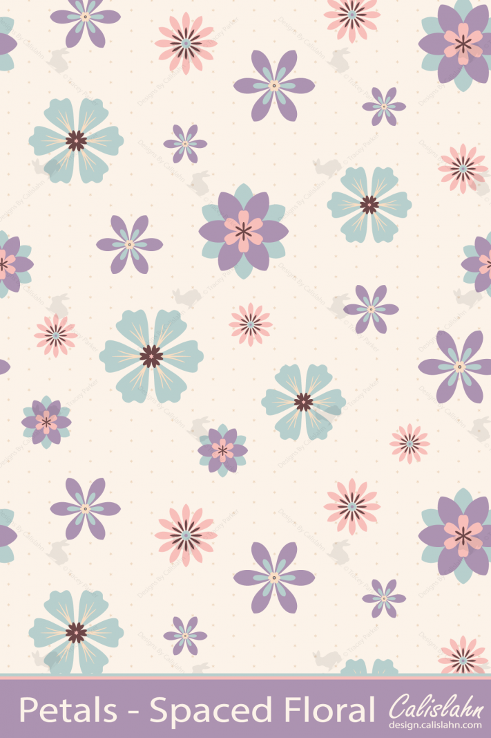 Petals - Spaced Floral by Calislahn