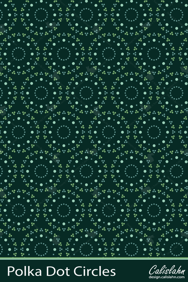 Polka Dot Circles Pattern by Calislahn