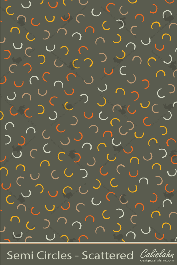 Semi Circles - Scattered pattern by Calislahn
