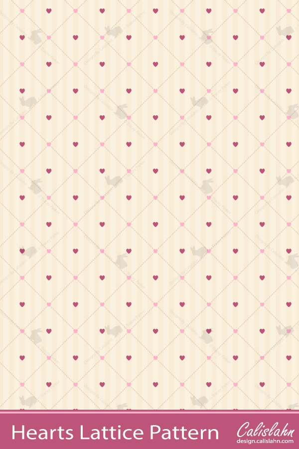 Hearts Lattice Pattern by Calislahn