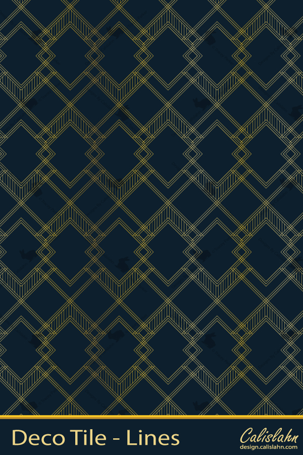 Geometric Lined Deco Pattern by Calislahn