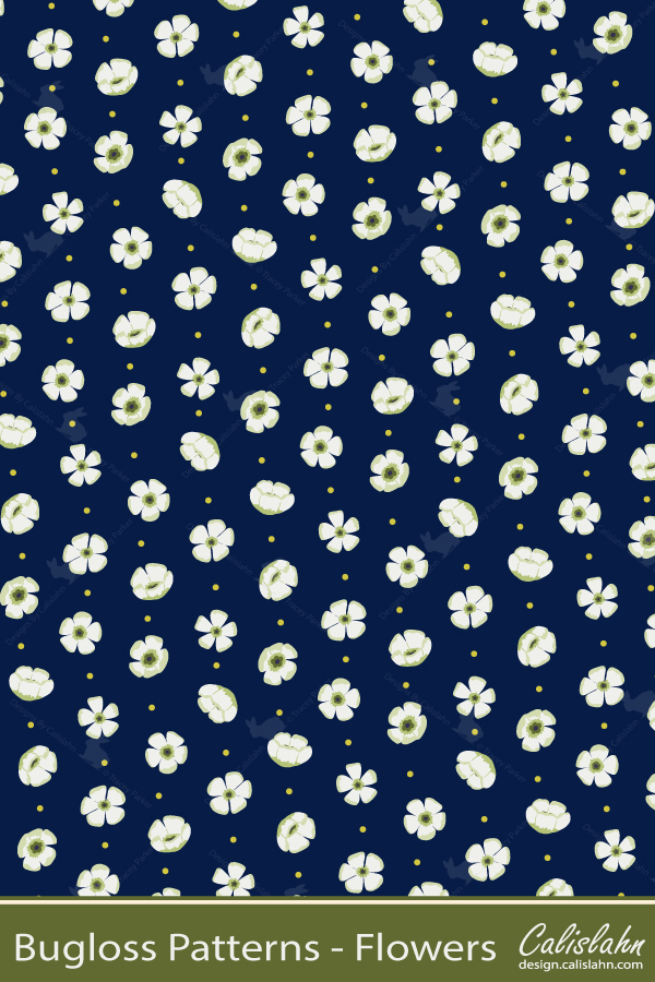 Bugloss Pattern - Flowers by Calislahn