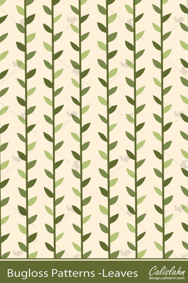 Bugloss Pattern - Leaves by Calislahn