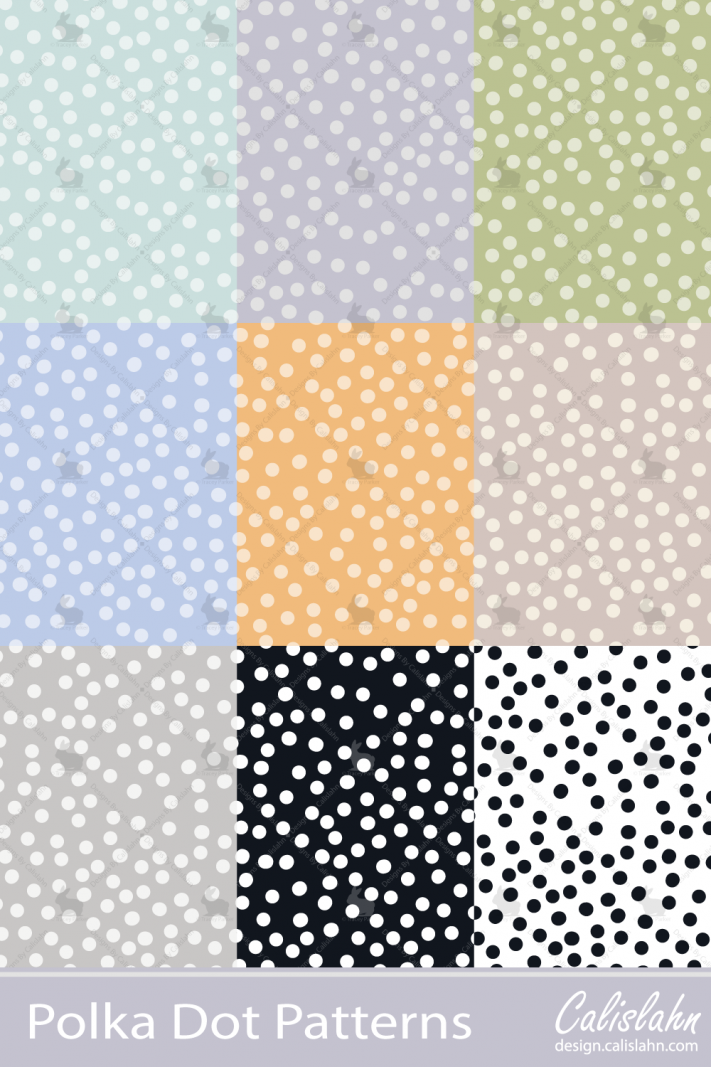 Polka Dot Patterns by Calislahn