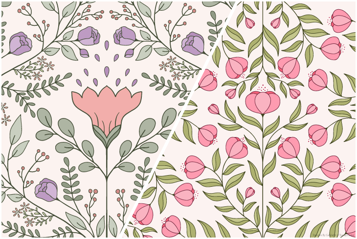 Floral Designs and Motif Patterns