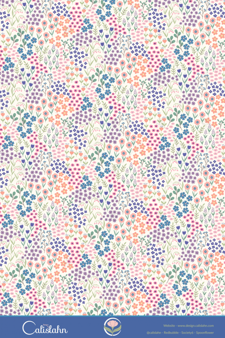 Flower Garden Pattern Collection | Designs by Calislahn